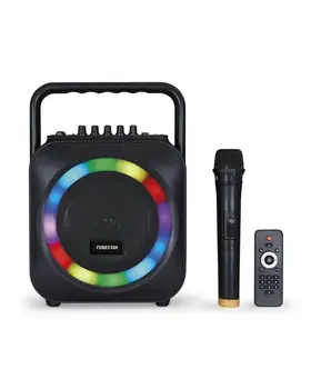 FONESTAR BOX-35LED portable speaker with BT/SD player and wireless microphone-35W RMS-KARAOKE function-EFFECTS LUMINOUS
FONESTAR BOX-35LED portable speaker with BT/SD player and wireless microphone-35W RMS-KARAOKE function-EFFECTS LUMINOUS