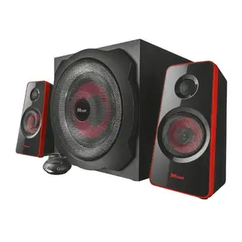 Altavoces 2.1 trust gaming gsp-421 - 120w max.( 60w rms) - subwoofer madera 40w - mando cableado con entrada de línea 
Altavoces 2.1 trust gaming gsp-421 - 120w max.( 60w rms) - subwoofer madera 40w - mando cableado con entrada de línea