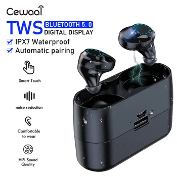 Wireless Headphones Touch Control 9D TWS Bluetooth 5.0 Stereo Earbuds IPX7 Waterproof Sports Earphones Headsets with Microphone
Wireless Headphones Touch Control 9D TWS Bluetooth 5.0 Stereo Earbuds IPX7 Waterproof Sports Earphones Headsets with Microphone