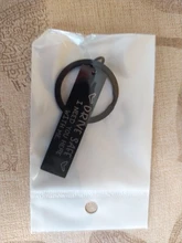 LLavero de seguridad de acero inoxidable para coche, accesorio para llaves, bonito y divertido, para pareja, novio y novia, color negro