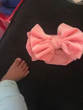 Headbands Hair-Accessories Bows-Knotted Nylon Elastic Newborn Girls Solid-Color Soft