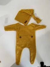 Conjunto de ropa de utilería para recién nacidos, Pelele con pies y botones, 2 uds.