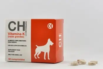 Vitamin K large breeds 200 MG complementary food for dogs and cats 60
Vitamin K large breeds 200 MG complementary food for dogs and cats 60