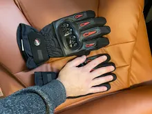 Guantes de motocicleta para carreras, impermeables, a prueba de viento, de cuero cálida, para ciclismo, frío, para invierno, envío gratis