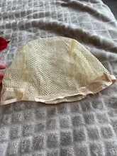 Malla tejida de buena calidad para cabello, gorras de malla negra para pelucas, gorra de peluca tejida y redes de pelo abiertas en un extremo, color negro y Beige, 1 unidad