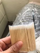 Hisopos de algodón y madera palo para limpieza de oídos de labios delineador de ojos tatuaje maquillaje cosméticos herramientas joyería limpio palos brotes