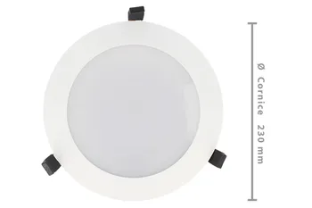 LEDLUX FP0938C 38W warm white headlight Led recessed ceiling lamp round for shop diameter 230mm IP44
LEDLUX FP0938C 38W warm white headlight Led recessed ceiling lamp round for shop diameter 230mm IP44