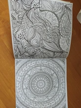 Libro para colorear Flor de mandala para niños y adultos, 12 páginas, alivia el estrés, mata el tiempo, grafiti, pintura, libro de dibujo artístico, 1 Uds.