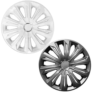 Universal Wheel Covers 14" 15" Hub Caps set of 4 WHITE or GRAPHITE Lacquered HIGH QUALITY
Universal Wheel Covers 14" 15" Hub Caps set of 4 WHITE or GRAPHITE Lacquered HIGH QUALITY