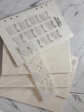 A5 A6 A7 de papel de impresión sin madera planificador páginas para Filofax oficina cuaderno espiral de papeles Binder página interior