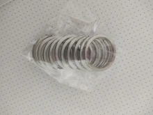 LLavero de Acero inoxidable plano para hombre y mujer, llavero de 20MM, 25MM, 28MM, 10 unidades por paquete