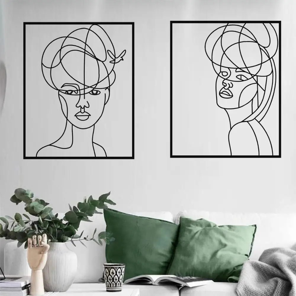 Metal Wall Art Woman Silhouette Home Living Room Bedroom Wall Decor Interior Decoration
Metal Wall Art Woman Silhouette Home Living Room Bedroom Wall Decor Interior Decoration