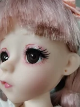 Muñeca Bjd de 30CM, vestido de Lolita, 15 articulaciones móviles, traje escolar, maquillaje, muñeca Bjd artesanal, los mejores regalos para niña, juguete de Animal BJD