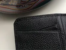 Tarjetero de cuero para hombre y mujer, billetera plegable para tarjetas de identificación y de crédito, cubierta de viaje para pasaporte de negocios Vintage