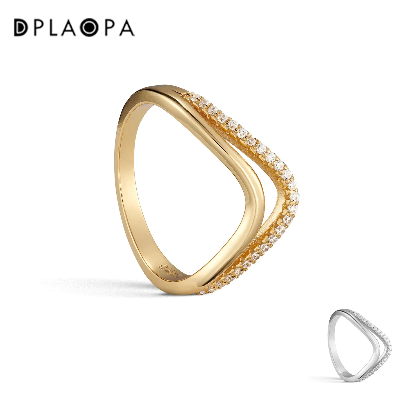 DPLAOPA 100% 925 Sterling Silver Gold BONDED GOLD RING Women Two Line Fine Jewelry 2022 Women Circle Zircon Jewels
DPLAOPA 100% 925 Sterling Silver Gold BONDED GOLD RING Women Two Line Fine Jewelry 2022 Women Circle Zircon Jewels
