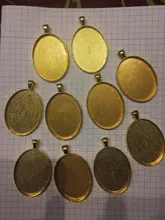 Nueva moda 5 unids/lote 30x40mm tamaño interior 8 colores plateados estilo Simple cabujón Base ajuste encantos colgante