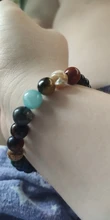 Pulsera de piedras naturales para hombre y mujer, brazalete de cuentas con sistema Solar, Chakra, Yoga, para amantes de los ocho planetas