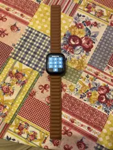 Correa de cuero para Apple watch, correa de 44mm, 40mm, 38mm, 42mm, 1:1, Original, con lazo magnético, iWatch seires 5 4 SE 6