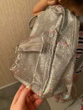Mini mochila plateados felinos con purpurina para mujer o niño, bonita mochila con lentejuelas brillantes