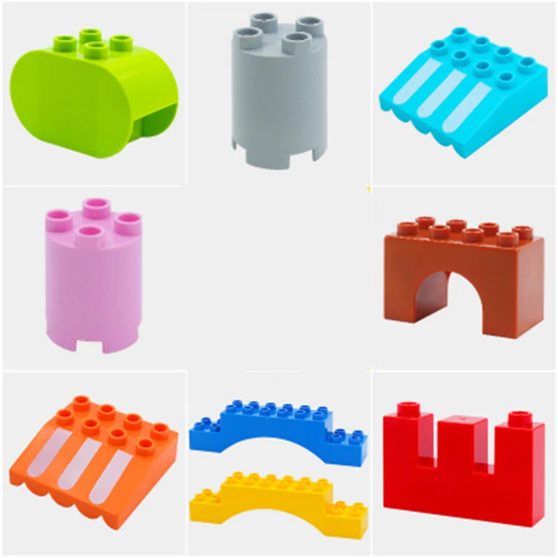 Large Particle Building Blocks Accessories Wooden canopy arch cylindrical plastic Parts Compatible With Duploed Toy For kid gift
Large Particle Building Blocks Accessories Wooden canopy arch cylindrical plastic Parts Compatible With Duploed Toy For kid gift