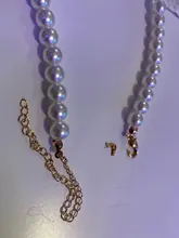 Collar de perlas Vintage para mujer, cadena elegante, accesorios Retro, combina con todo, de estilo urbano