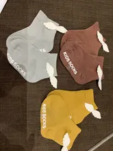 3 pares de calcetines de bebé niña y niño, lazo con volante de encaje, material barato para recién nacido, antideslizantes, accesorios de ropa infantil