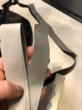 DIY 10/15/20/30 MM alta visibilidad grado coser en cinta de borde de tela reflectante para bolsa de tapa de ropa para un uso de seguridad de visibilidad