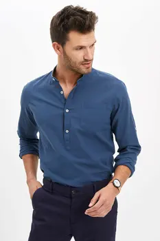 DeFacto Man Long Sleeve Shirt Men Smart Casual Shirts Summer Solid Color Shirts for Men White Shirts Men's shirt-M9434AZ20SM
DeFacto Man Long Sleeve Shirt Men Smart Casual Shirts Summer Solid Color Shirts for Men White Shirts Men's shirt-M9434AZ20SM