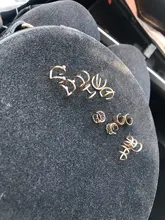 Pendiente de cartílago falso para mujeres y hombres, Clips de oreja sin Piercing, de hojas doradas, joyería, regalos al por mayor