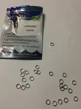 Anillo dividido de acero inoxidable, 50 unids/lote, diámetro de 4mm a 12mm, Conector de doble anillo de pesca resistente