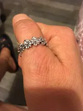 FDLK-anillo exquisito de margaritas de carburo sólido, anillo Floral para aniversario, regalo de cumpleaños, sortija de boda de compromiso para mujer, joyería de flores, tamaño 5-12