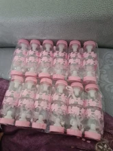 Botella rellenable de plástico para recuerdo de Baby Shower, recuerdo de decoración, 12 unidades, 2018
