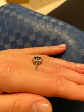 Anillos CC para mujer, joyería Vintage de lujo, Circonia cúbica, piedra azul roja, joyas de compromiso para novia, CC626