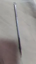 1 ud. Utensilio para quitar espinillas y granos de acné de comedona de plata de 80mm agujas inoxidables para eliminar limpiador de poros herramientas de belleza