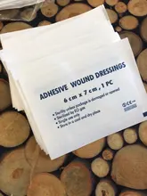 20 PCS impermeable de apósitos pasta estéril desechable pasta vendaje gasa nueva pieza no tejida gran tirita