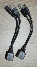 Cable adaptador POE RJ45 inyector divisor de red de potencia sobre Ethernet adaptador de PoE inyector conjunto divisor