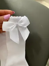 Recién Nacido calcetines de niñas bebé nuevos NIÑOS Calcetines niños pajarita grande chicas hasta la rodilla largo suave calcetines de algodón con lazo para bebé NIÑOS Calcetines