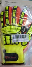 100% de alta calidad ANSI A5, resistente a Cortes, antigolpes, vibración, guantes mecánicos de trabajo de seguridad