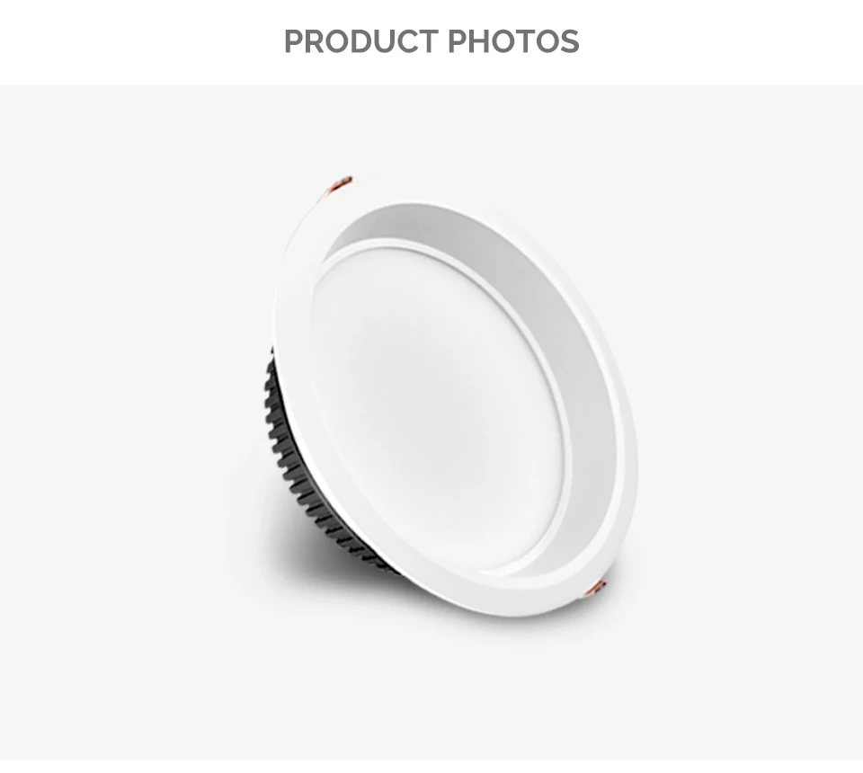 SCON DC220V/110V 7W 12W Bathroom Living room Bedroom All White Modern Thin Bezel Frame Ceiling Dimmable Recessed LED Downlight