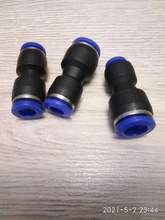 Accesorios Neumáticos Conector recto PU/PG 4-16mm OD manguera reductora 8-6mm plástico empuje en conector rápido Conexión de aire fontanería
