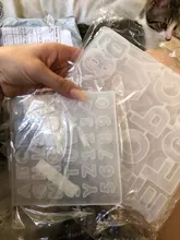 Ornament Keychain Silica-Gel Resin Mould Alphabet Number-Molds Casting-Tools Epoxy DIY