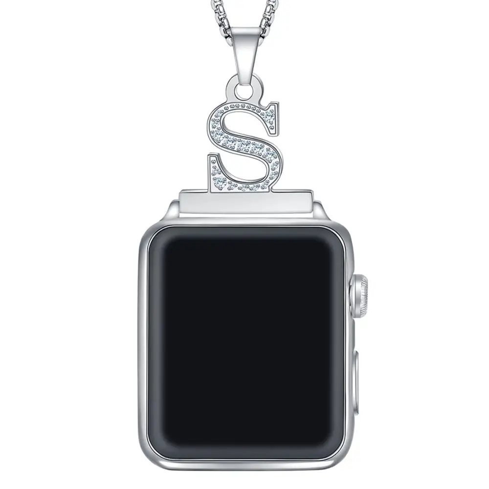 2in1 Zircon Alphabet Letter A-Z Necklace Pendant Watch Connector Replacement Chain With Diamond Compatible For Smart Watch
2in1 Zircon Alphabet Letter A-Z Necklace Pendant Watch Connector Replacement Chain With Diamond Compatible For Smart Watch