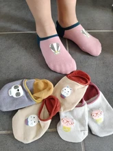 Calcetines finos de algodón para niños y niñas, calcetín de 1 a 7 años, barco de algodón, transpirable, tobillero, 5 par/lote