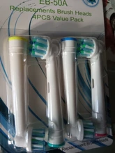 Oral B cabezales de cepillo de dientes eléctrico de archivos adjuntos cepillo espaà a 4 unids/pack limpieza precisa acción cruzada 3D blanco