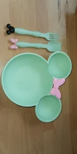 Vajilla de dibujos animados de paja de trigo para bebé, Platos para niños, Platos de cena para niños, plato de alimentación de bebé, tazón de entrenamiento, cuchara, tenedor, 3 uds.