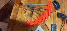 Llave allen plana de cabeza de bola, herramienta de mano con mango en T, hexagonal, extremo de bola, 2/2, 5, 3, 4, 5, 6, 8 y 10mm