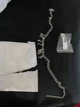 Cadena de personalidad Original Hip Hop carta Hellboy gargantilla collares para mujeres moderno Color plateado cadena Punk estilo las niñas Bijoux