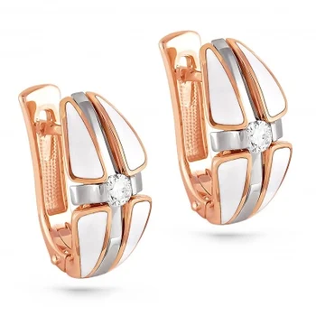 Kabarovsky earrings with 2 diamonds in red gold 
Kabarovsky earrings with 2 diamonds in red gold