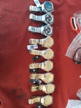 WWOOR-reloj analógico de acero inoxidable para hombre, nuevo accesorio de pulsera de cuarzo resistente al agua con cronógrafo, complemento Masculino deportivo de marca de lujo disponible en color dorado, 2021