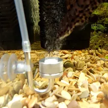 Difusor de CO2 para acuario, atomizador de tanque de peces, Reactor regulador con solenoide, sistema de CO2 para planta con ventosa plateada